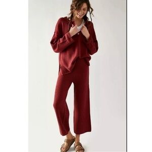 FP Beach Hailee Sweater Set Red